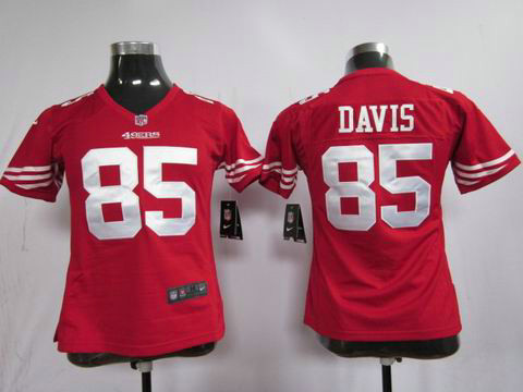Nike red Game women nfl jerseys san francisco 49ers 85 davis